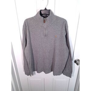 Ralph Lauren POLO Gray Half-Zip Sweater